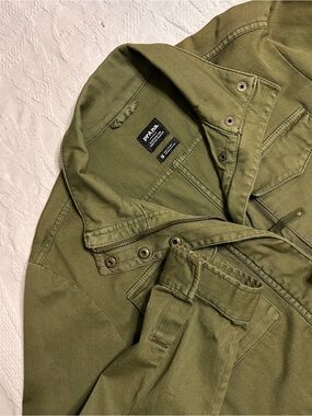 PrAna Women’s Medium Sancho Olive Green Utility Cargo Field Jacket Coat Army
